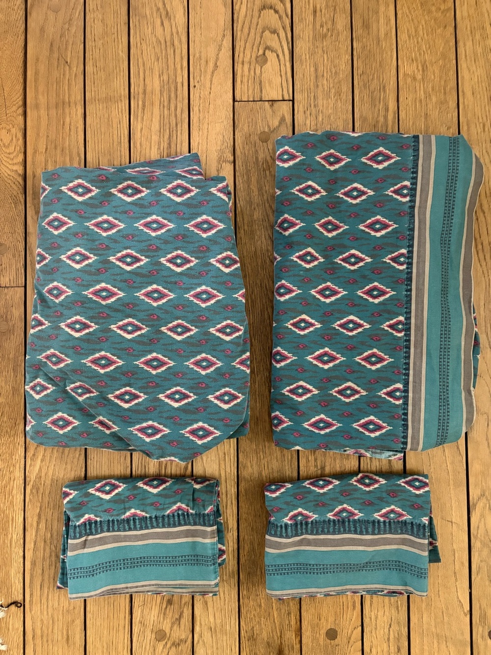 Vintage Croscill southwestern full Sheet set Cheyenne Aztec